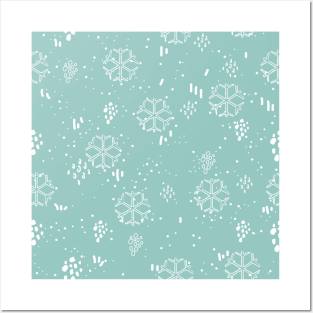 Snowflake Pattern Posters and Art